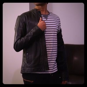 Ted Baker black leather jacket